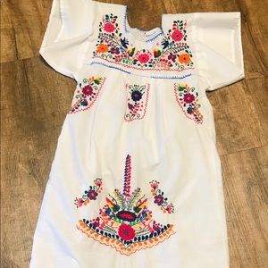 Girl’s New Mexican Embroidered Dress J R  Palacios